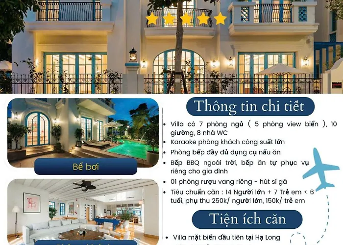 Biet Thu Mat Bien, Sun Feria , 7 Phong Ngu, Bai Chay , Villa Hạ Long